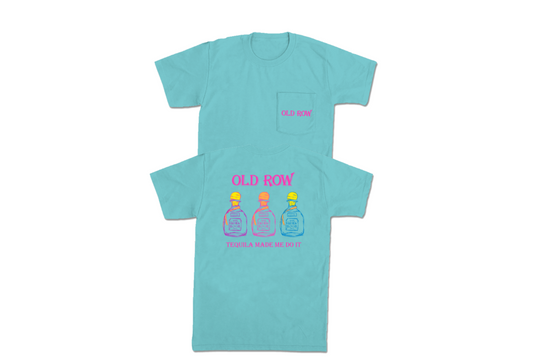 Old Row Tequila Made Me Do It Pocket Tee - Mint