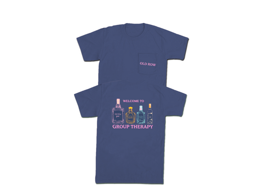 Old Row Group Therapy Pocket Tee - China Blue
