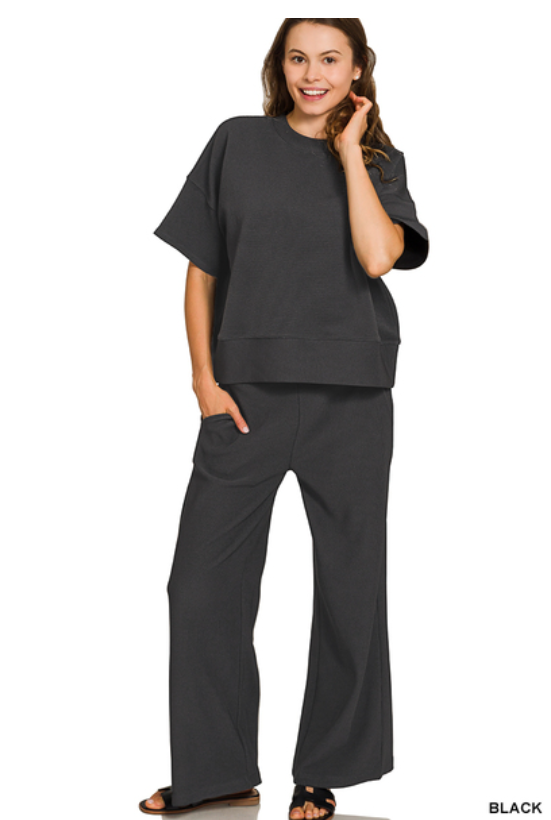 The Kinsley Pants Set - Black