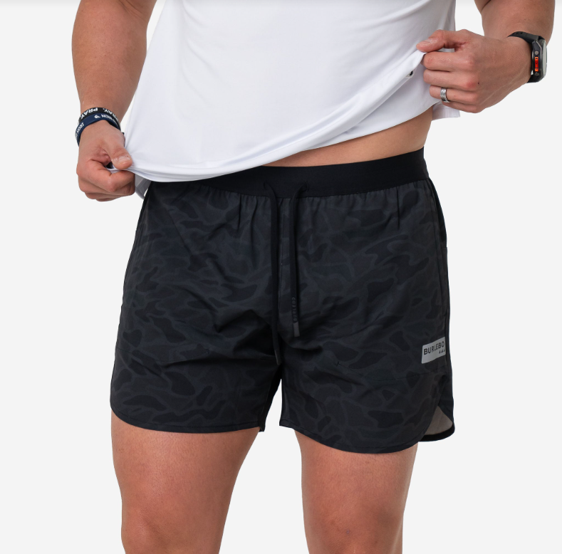 Burlebo Training Shorts- Black Camo
