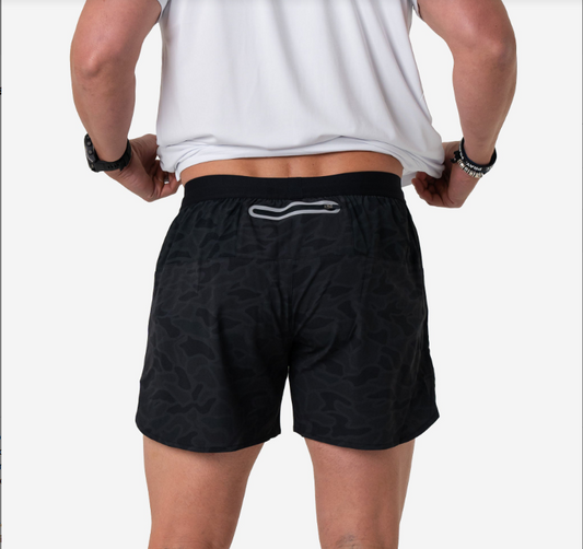Burlebo Training Shorts- Black Camo