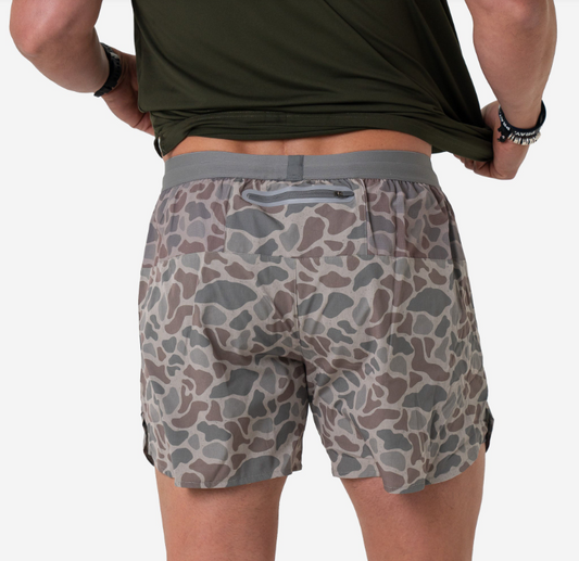 Burlebo Training Shorts- Classic Deer Camo