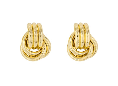 Gold Door Knocker Earrings