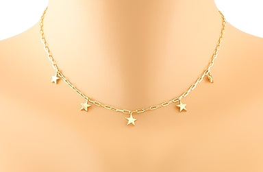 Gold Star Charm Necklace