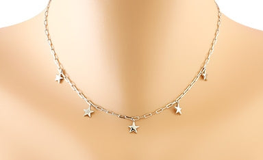 Silver Star Charm Necklace