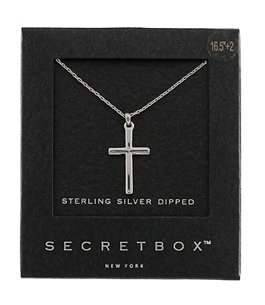 Secret Box Med Cross Necklace