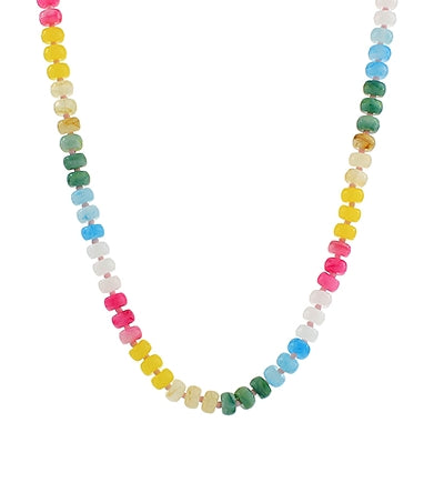 Beaded Necklace - Light Multi