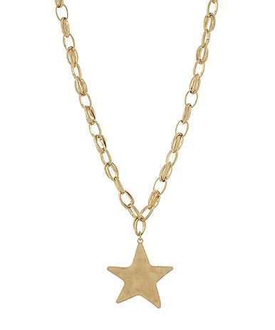 Gold Star Necklace