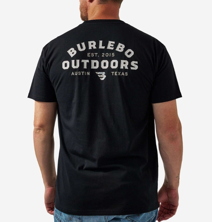 Burlebo Short Sleeve Tee - Outdoors Logo Black