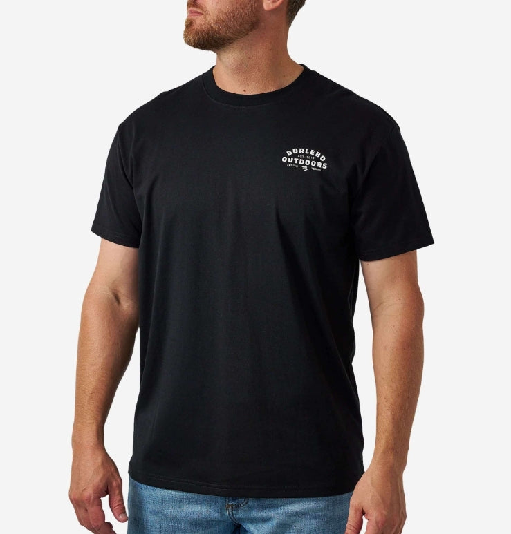 Burlebo Short Sleeve Tee - Outdoors Logo Black