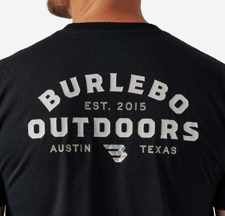 Burlebo Short Sleeve Tee - Outdoors Logo Black
