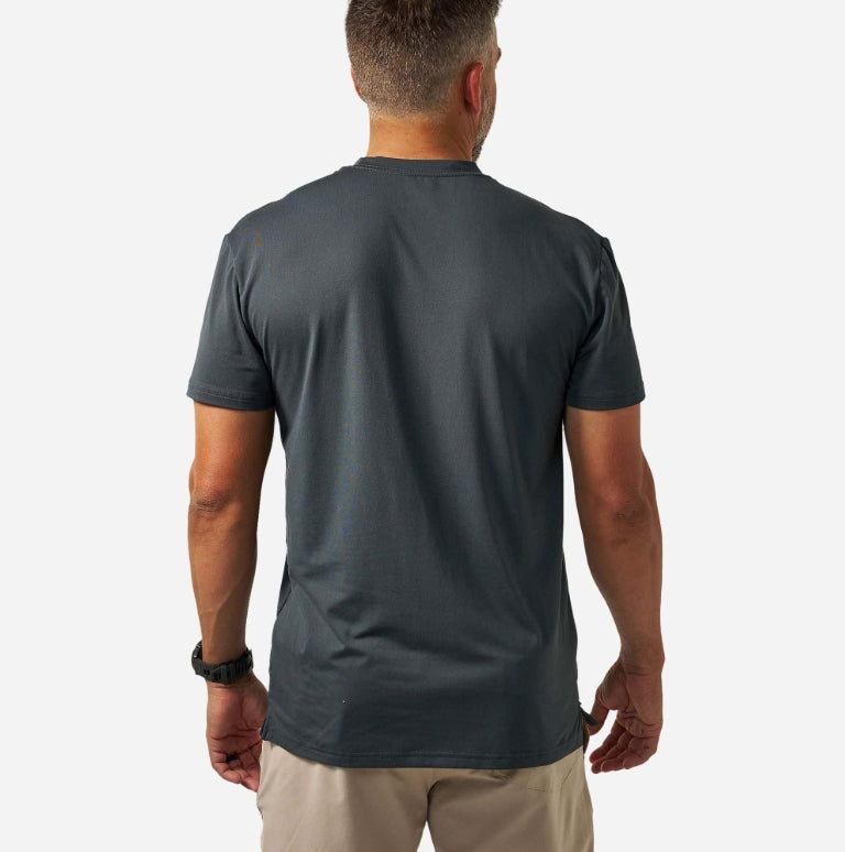 Burlebo Flying B Logo Go To Tee - Gun Metal and Gauge Camo