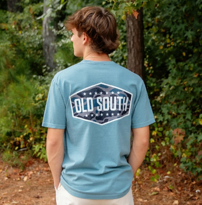 Old South Blackout Camo Logo Tee