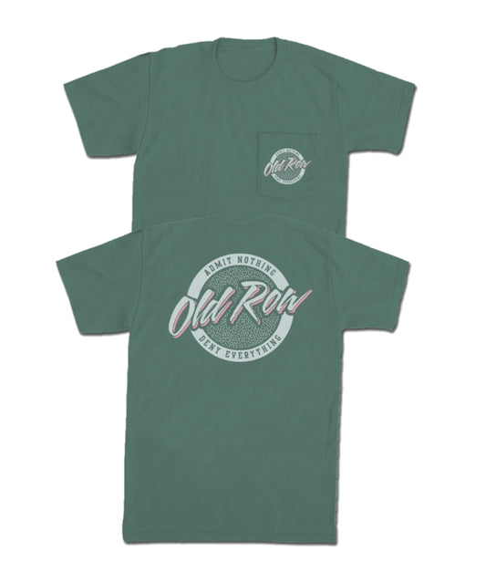 Old Row Circle Logo Light Green