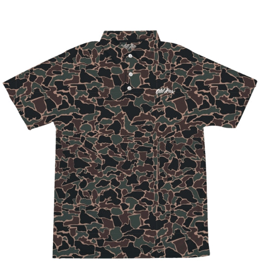 Old Row 80s Camo Polo