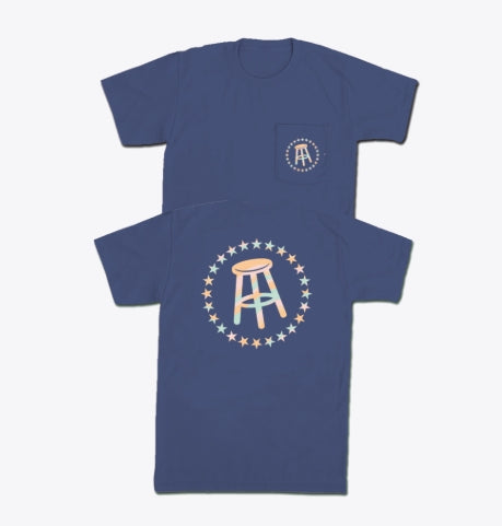 Barstool Logo Tee - China Blue