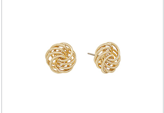 Layered Thin Metal Knot Studs