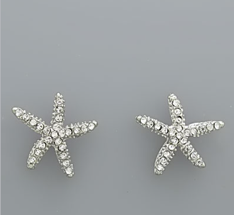Silver Starfish Earring