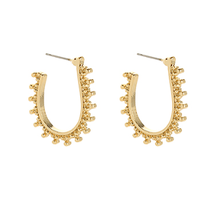 U Shape Gold Hoops