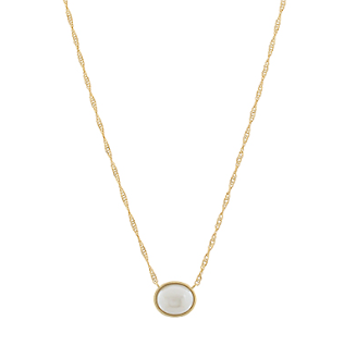 Oval Pearl Necklace