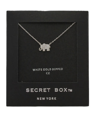 CZ Elephant Necklace
