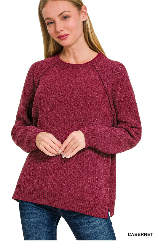 Family Moments Sweater - Cabernet