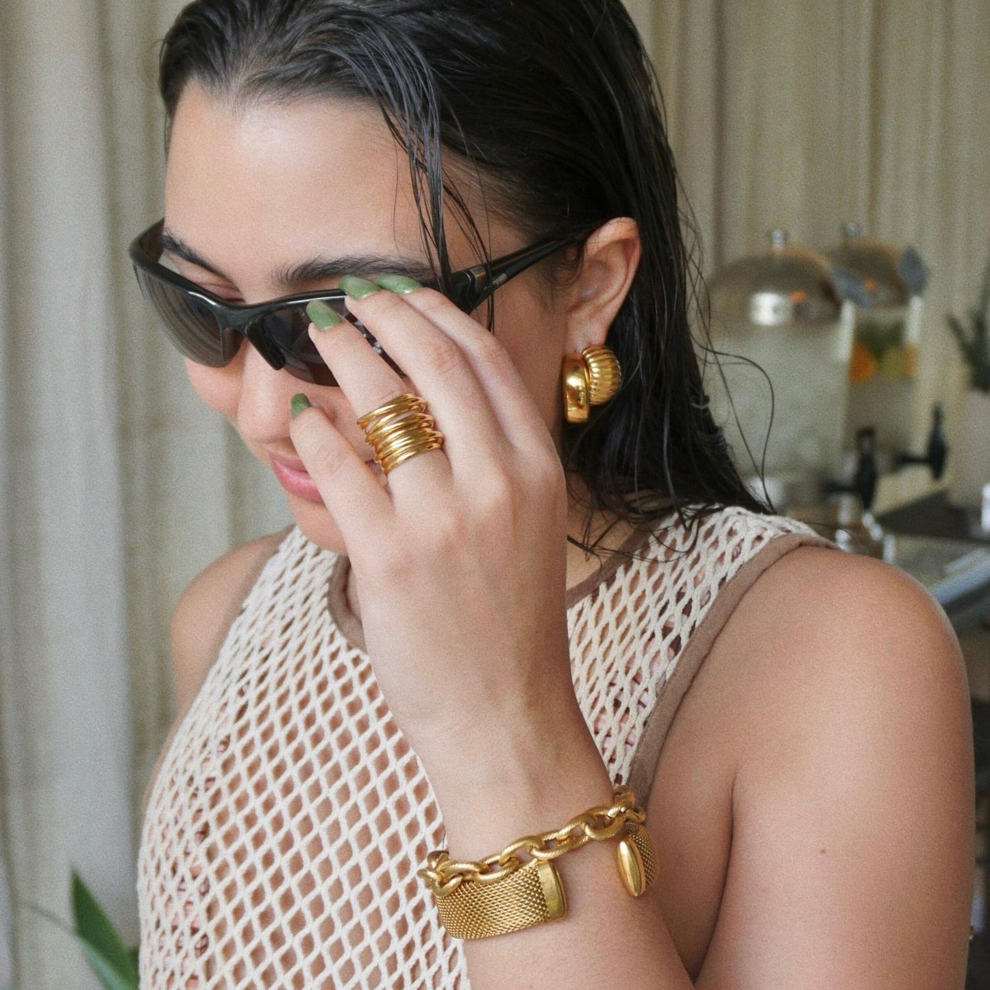 Ellie Vail Stevie Chunky Chain Link Bracelet