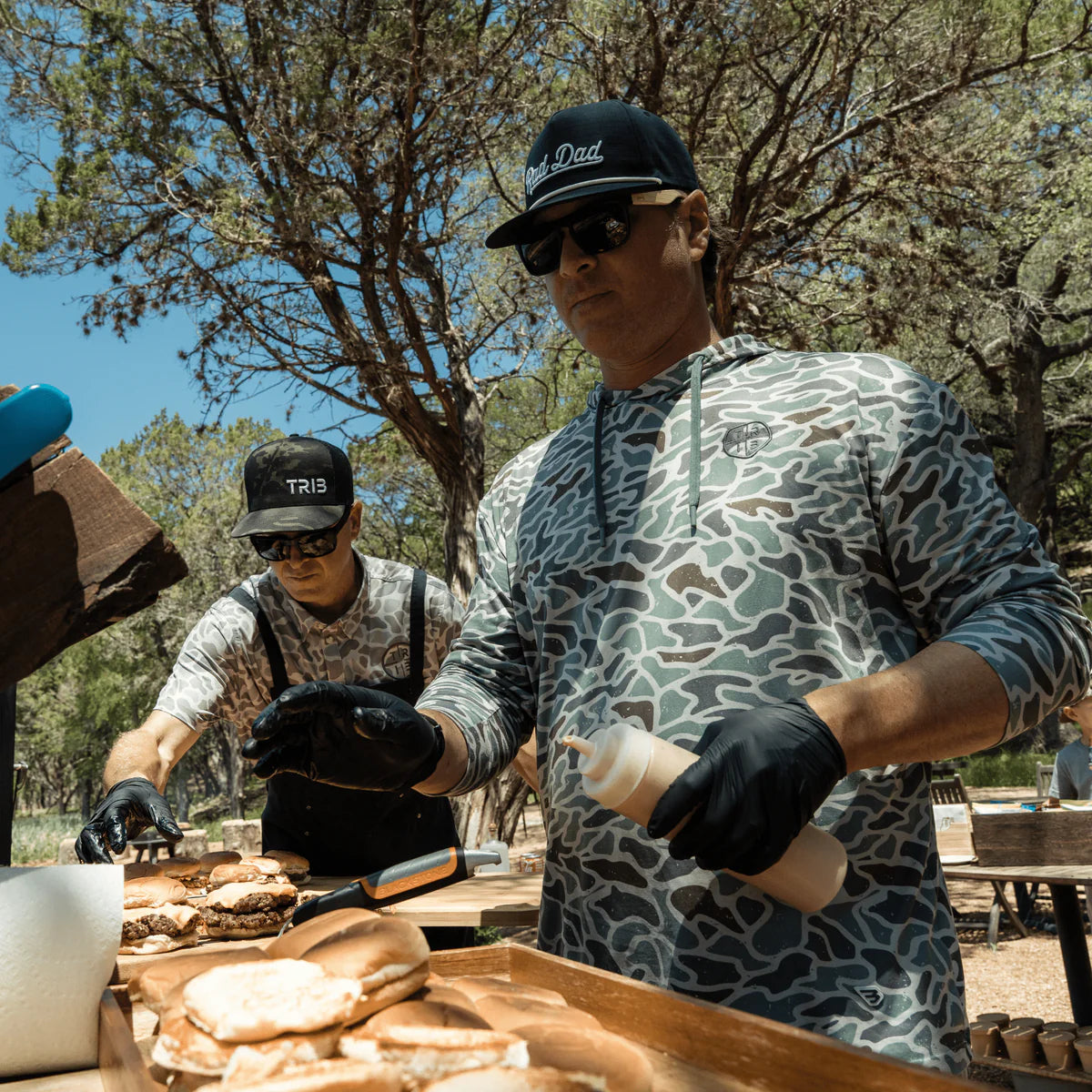 Burlebo Performance Hoodie- Retro Duck Camo