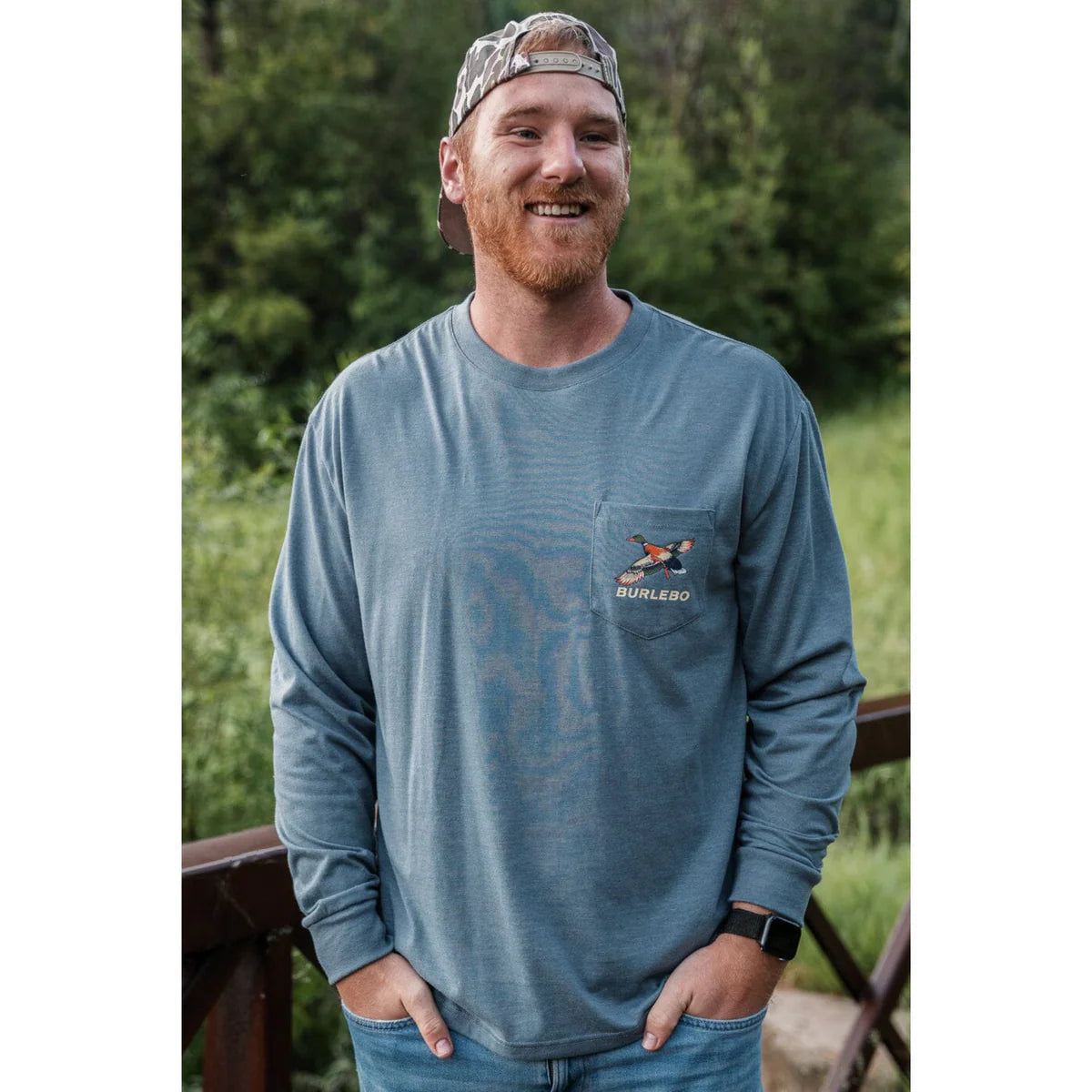 Burlebo Suns Up Birds Down Long Sleeve Tee