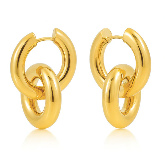 Ellie Vail Solana Interlocking Hoop Earring