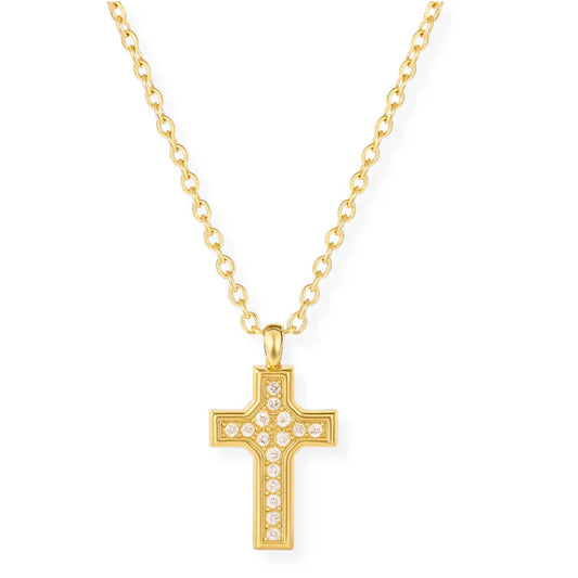 Ellie Vail Wyatt Mini Cross Pendant Necklace