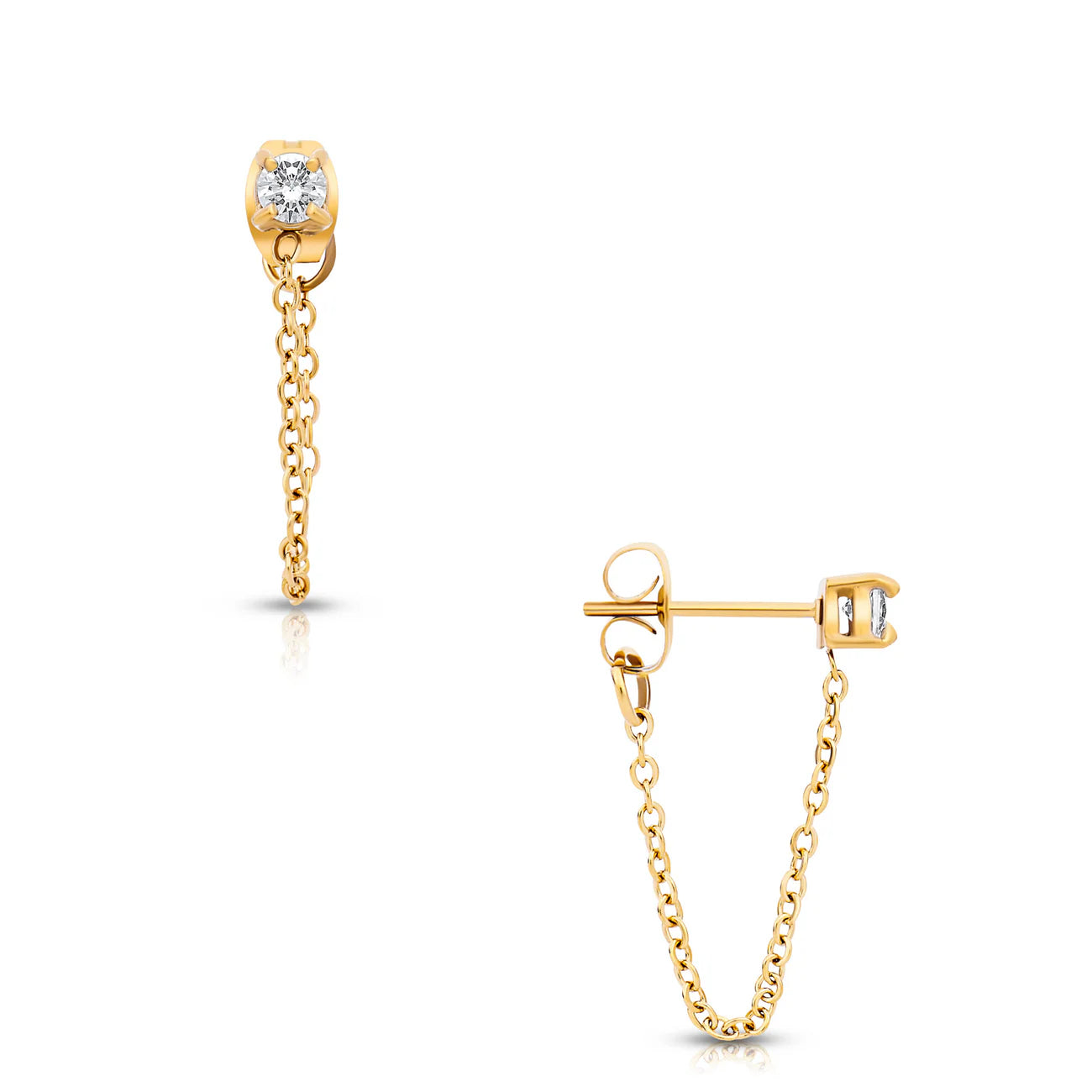 Ellie Vail Sloane Chain Stud Earring