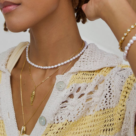 Ellie Vail Joza Pearl Choker Necklace