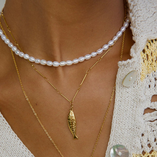 Ellie Vail Joza Pearl Choker Necklace