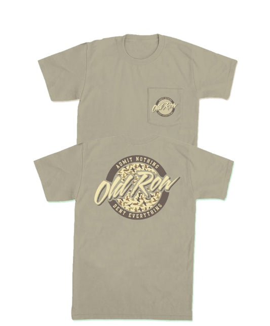 Old Row Duck Camo Circle Logo Pocket Tee