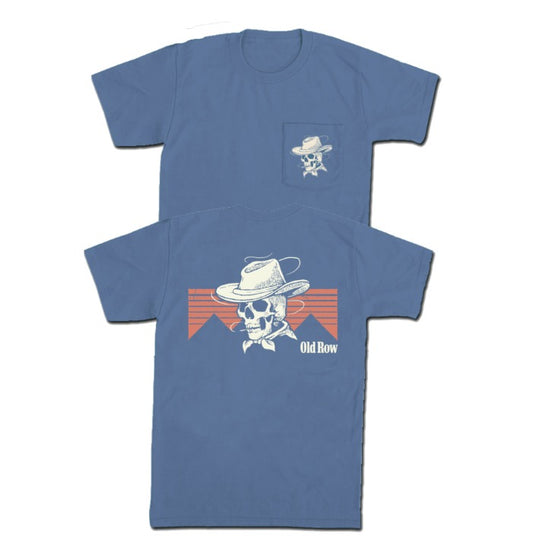 Old Row Cowboy Skull Pocket Tee