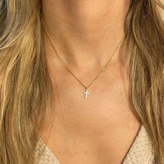 Nikki Smith Crystal Cross Necklace