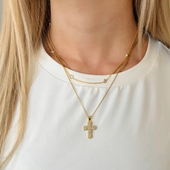 Nikki Smith Diamond Cross Necklace