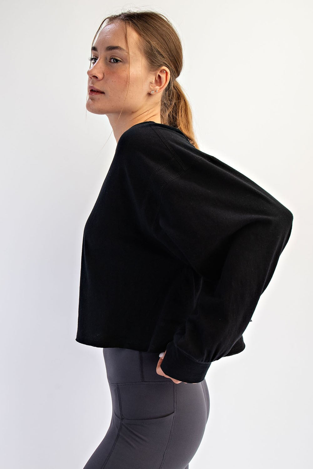 My Time Long Sleeve Tee - Black