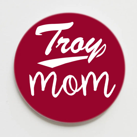Troy Gameday Button - Troy Mom
