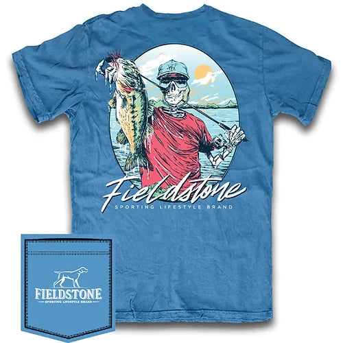 Fieldstone Flo Blue Bass Fisherman T-Shirt