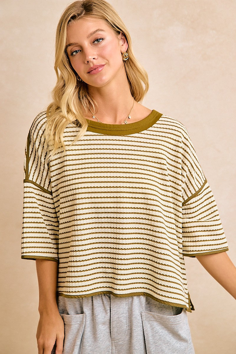 Joy Overflowing Top - Olive