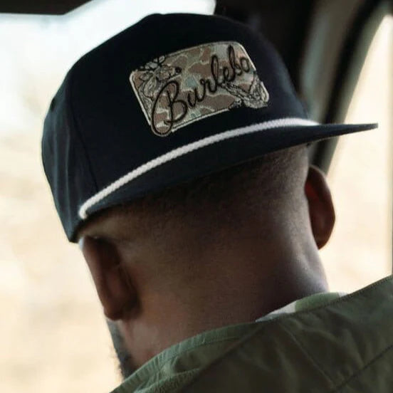 Burlebo Camo Black Patch Cap