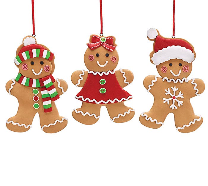 Clay Gingerbread Ornaments