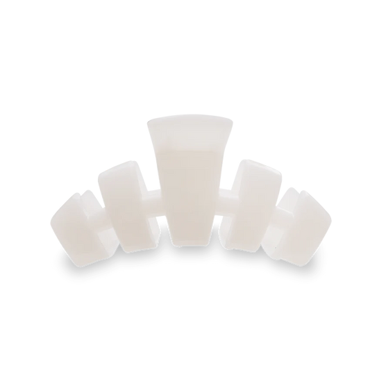 Teletie Classic Small Claw Clip- Coconut White