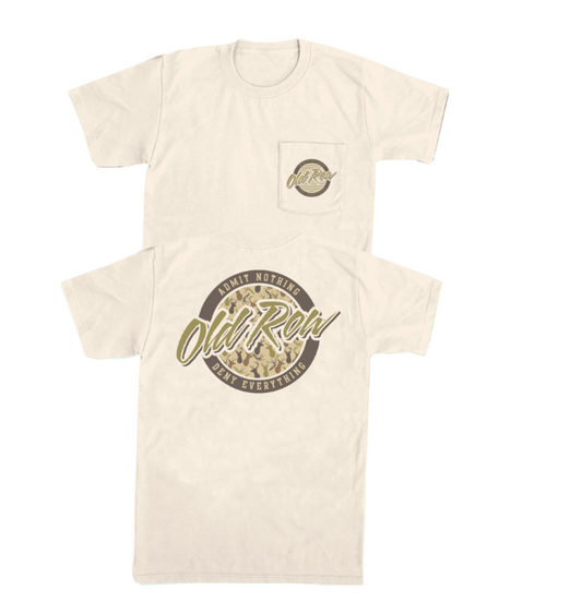 Old Row Deer Camo Circle Logo Tee