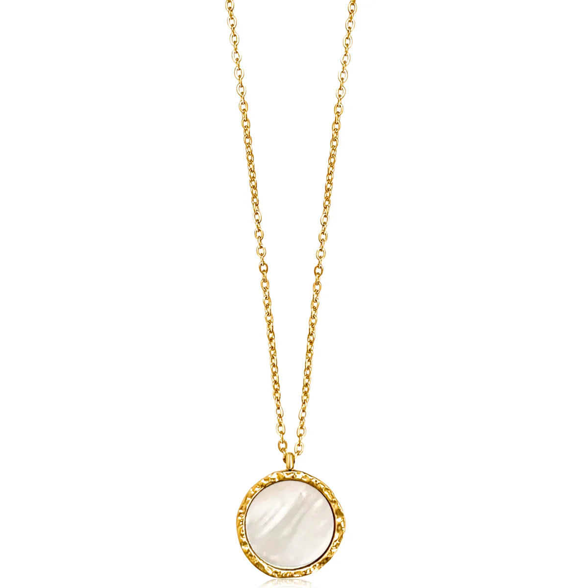 Ellie Vail Alba Mother Of Pearl Pendant Necklace