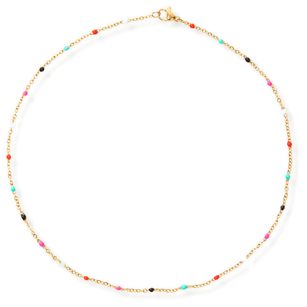 Ellie Vail Gwen Colorful Dainty Enamel Beaded Necklace