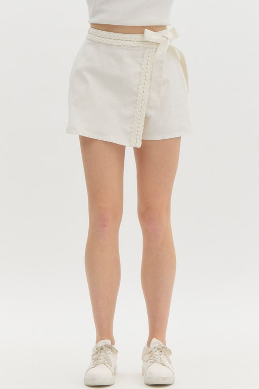 On My Way Skort - White