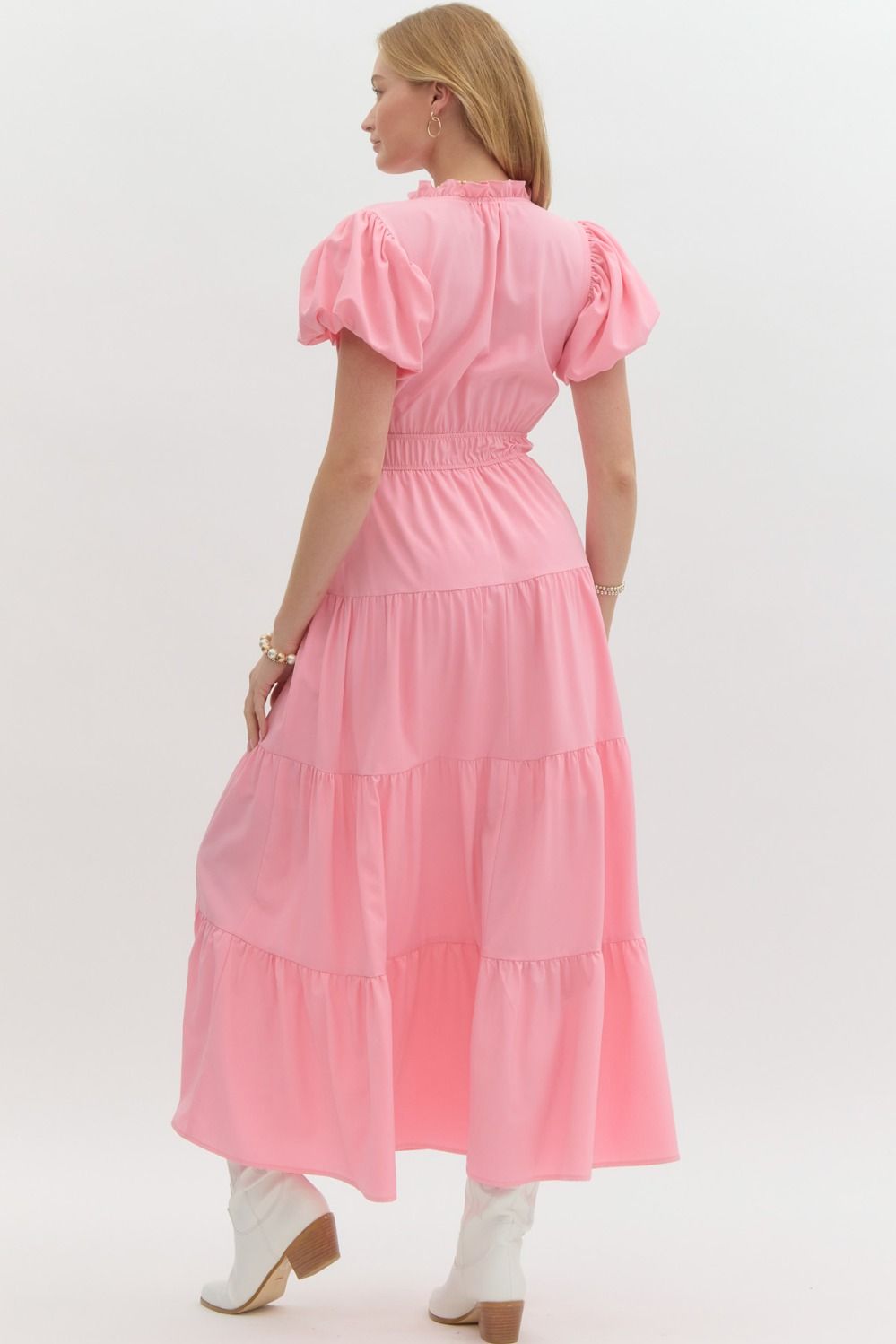 The Kelsey Dress - Pale Pink